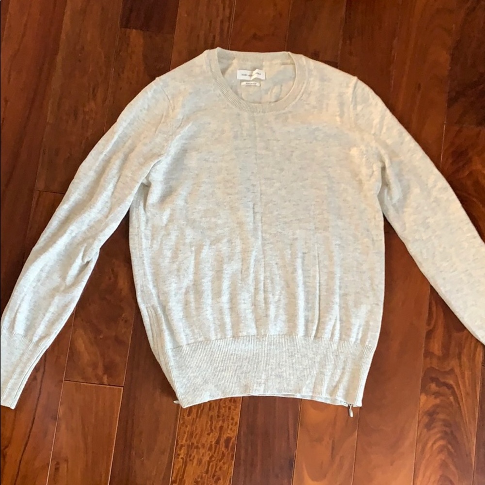 Isabel marant etoile cream sweater with zippers